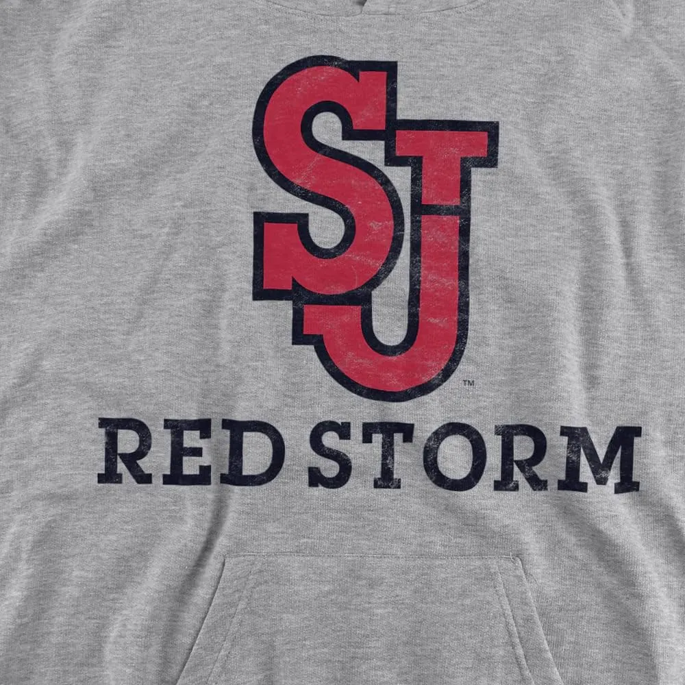 LOGOVISION St. John's University Official Red Storm Logo Youth Kids Boy/Girls Pull-Over Hoodie Sweatshirt