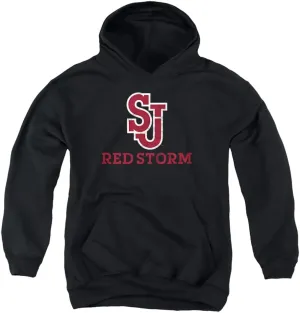 LOGOVISION St. John's University Official Red Storm Logo Youth Kids Boy/Girls Pull-Over Hoodie Sweatshirt