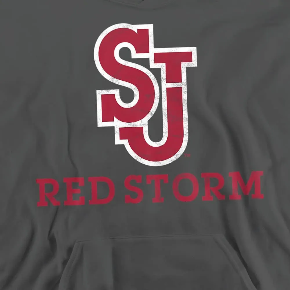 LOGOVISION St. John's University Official Red Storm Logo Youth Kids Boy/Girls Pull-Over Hoodie Sweatshirt