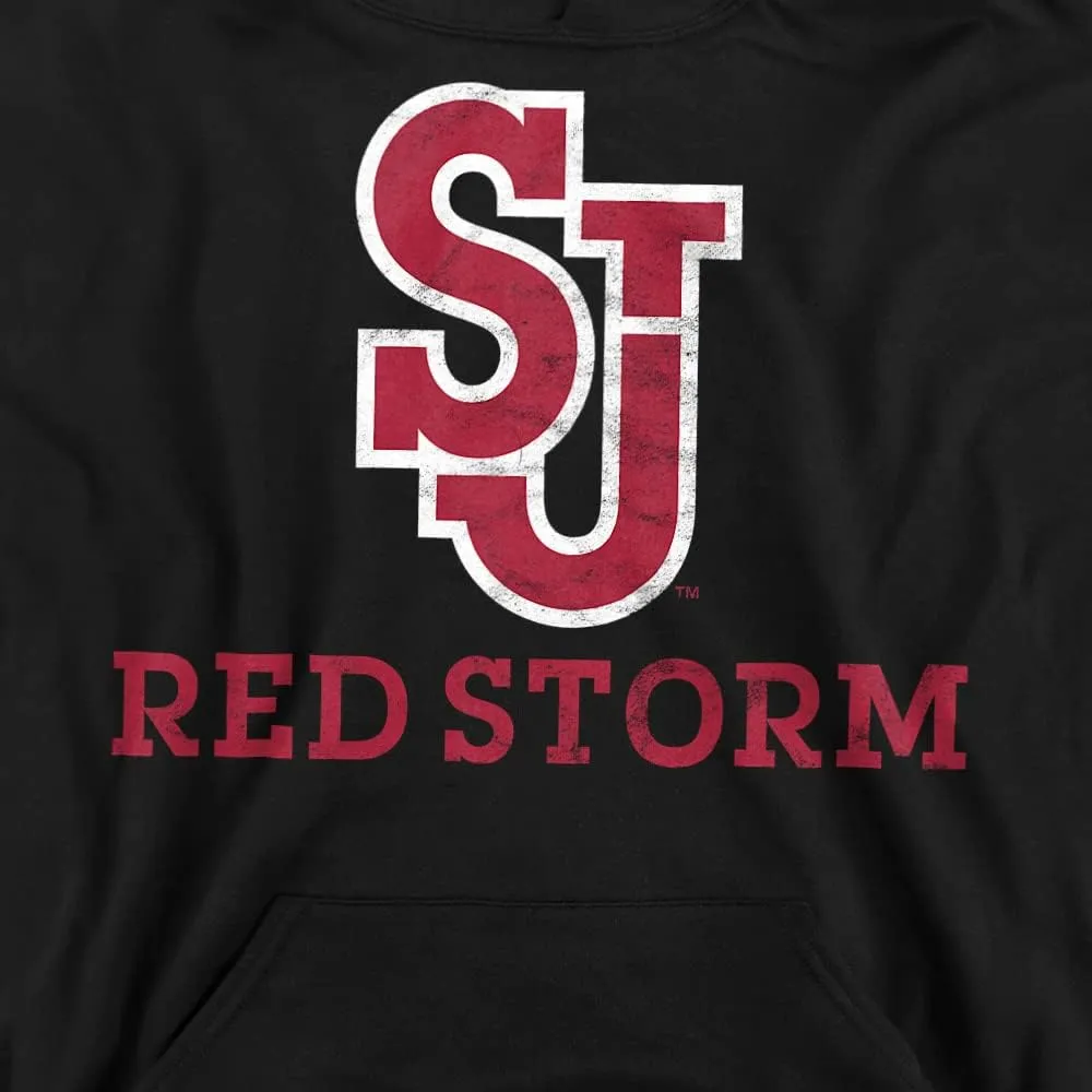 LOGOVISION St. John's University Official Red Storm Logo Youth Kids Boy/Girls Pull-Over Hoodie Sweatshirt