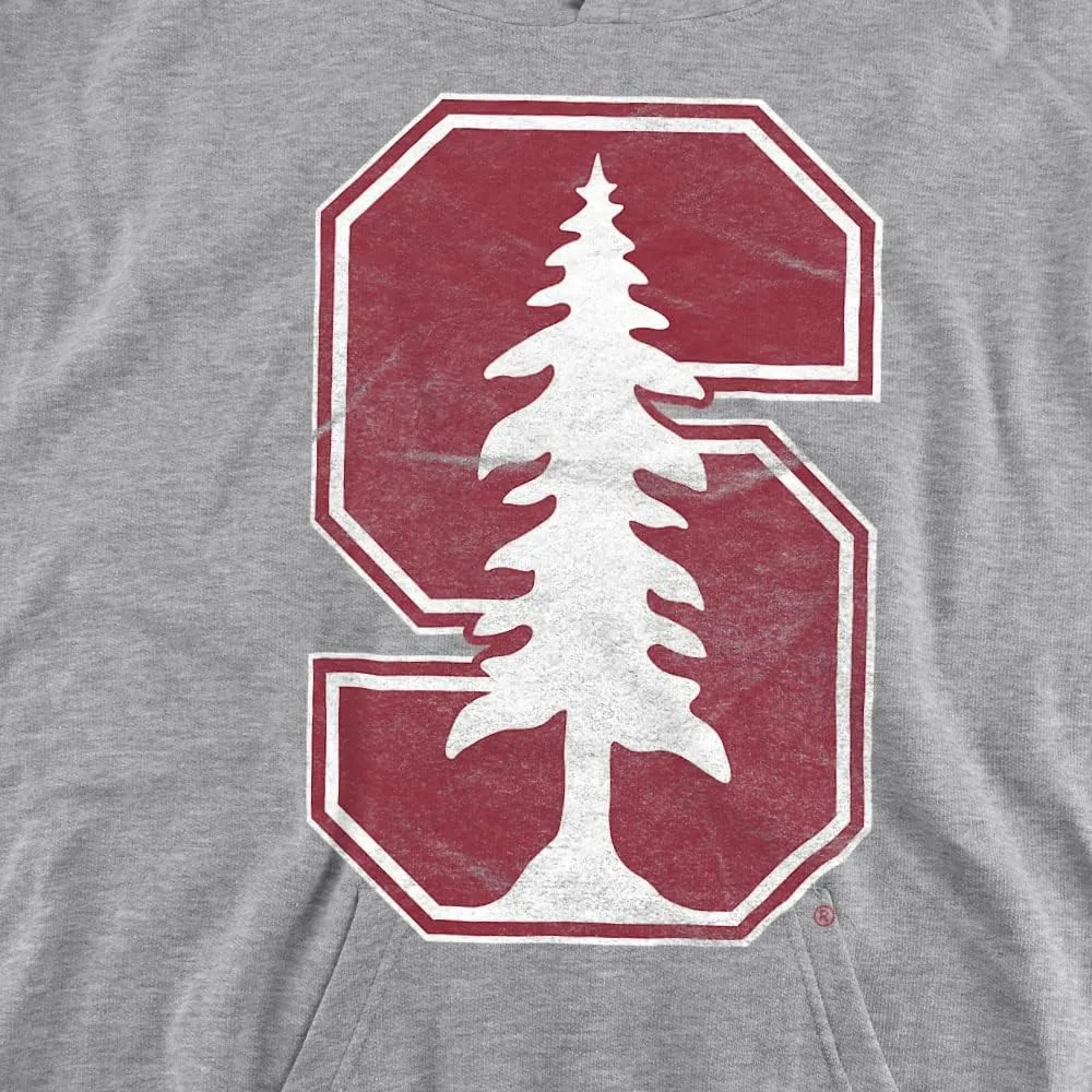 LOGOVISION Stanford University Official Distressed Primary Logo Youth Kids Boy/Girls Pull-Over Hoodie Sweatshirt