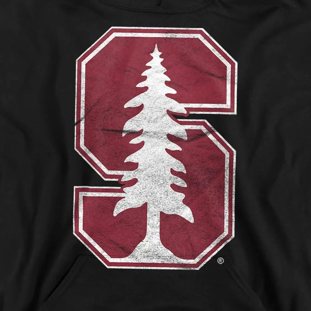 LOGOVISION Stanford University Official Distressed Primary Logo Youth Kids Boy/Girls Pull-Over Hoodie Sweatshirt