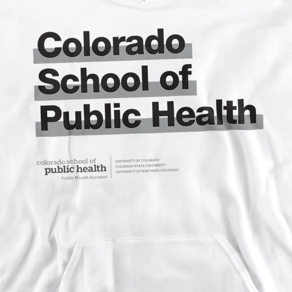 LOGOVISION University of Colorado Anschutz Medical Campus School of Public Health Bold Youth Kids Boy/Girls Pull-Over Hoodie