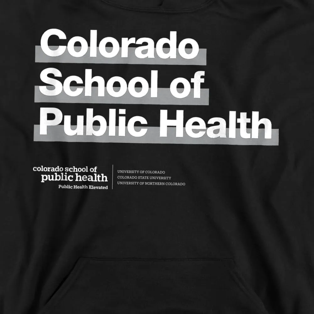 LOGOVISION University of Colorado Anschutz Medical Campus School of Public Health Bold Youth Kids Boy/Girls Pull-Over Hoodie