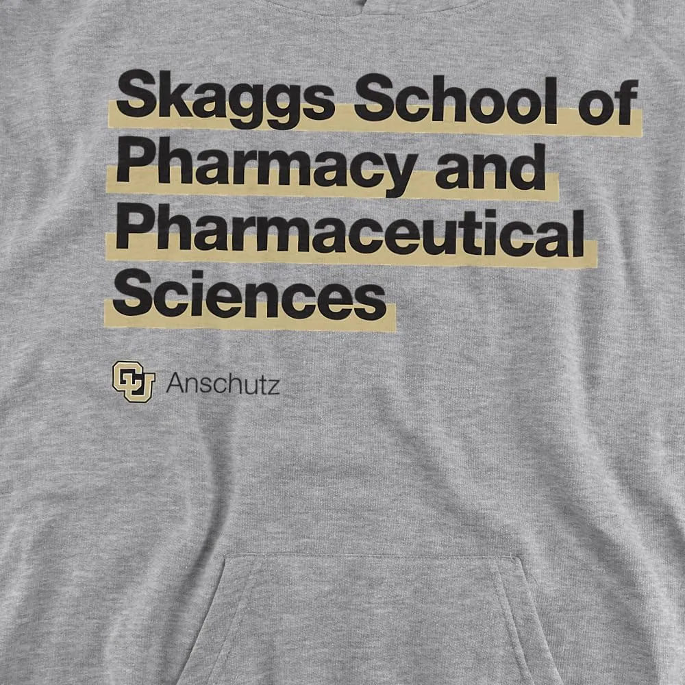 LOGOVISION University of Colorado Anschutz Medical Campus Skaggs School of Pharmacy Youth Kids Boy/Girls Pull-Over Hoodie