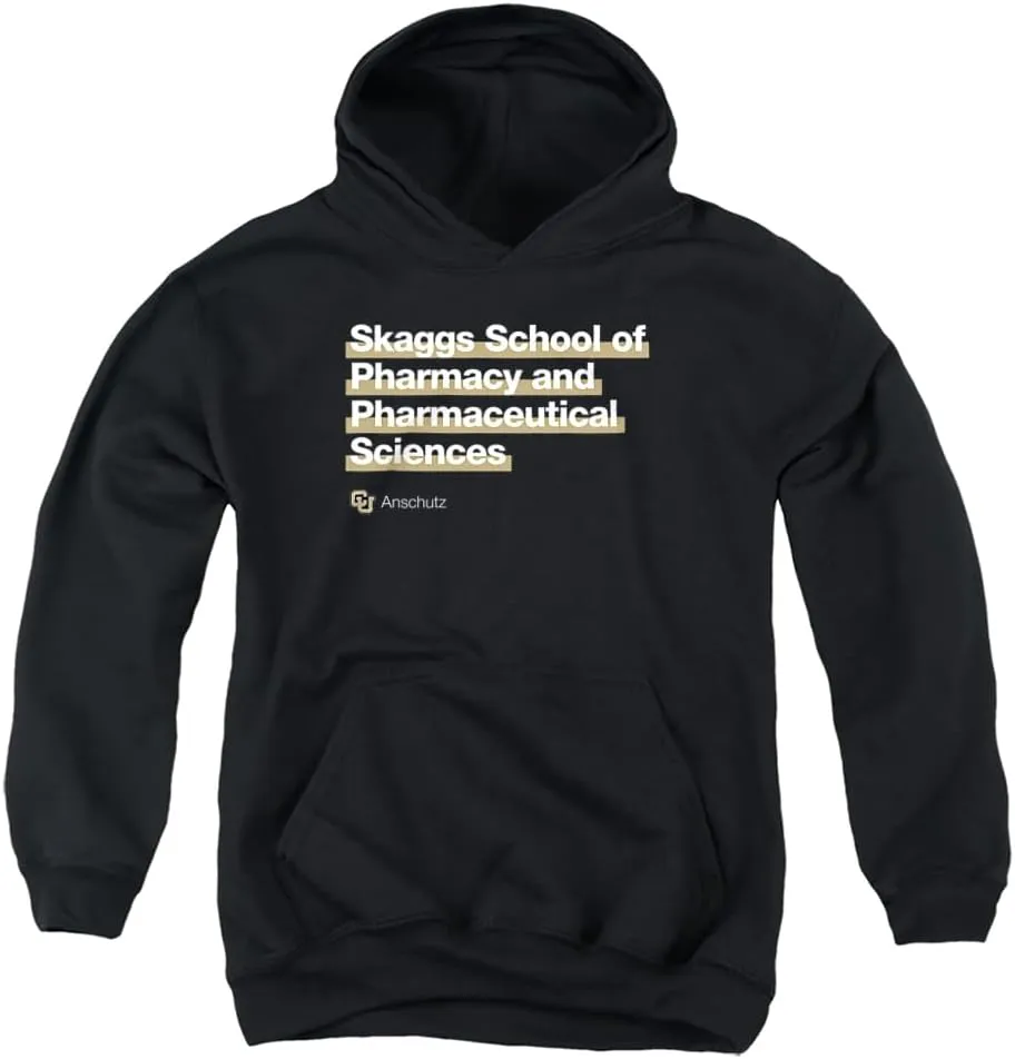 LOGOVISION University of Colorado Anschutz Medical Campus Skaggs School of Pharmacy Youth Kids Boy/Girls Pull-Over Hoodie