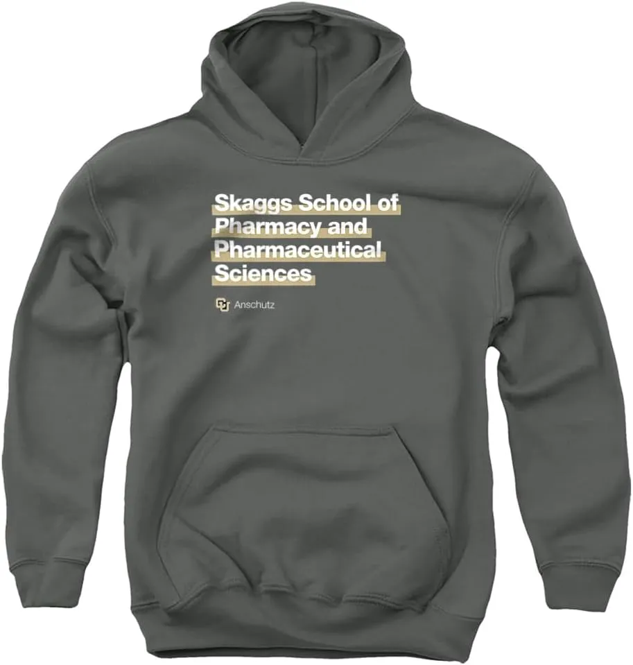 LOGOVISION University of Colorado Anschutz Medical Campus Skaggs School of Pharmacy Youth Kids Boy/Girls Pull-Over Hoodie