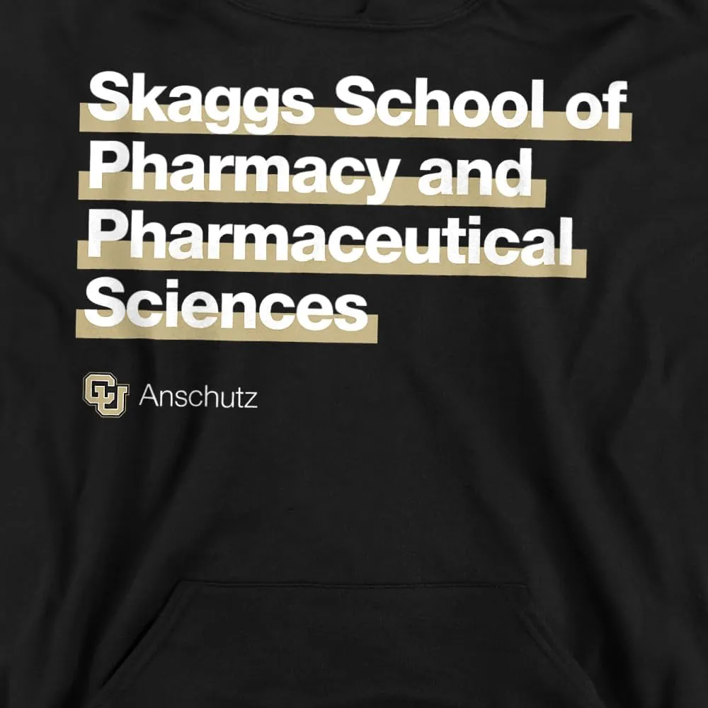 LOGOVISION University of Colorado Anschutz Medical Campus Skaggs School of Pharmacy Youth Kids Boy/Girls Pull-Over Hoodie