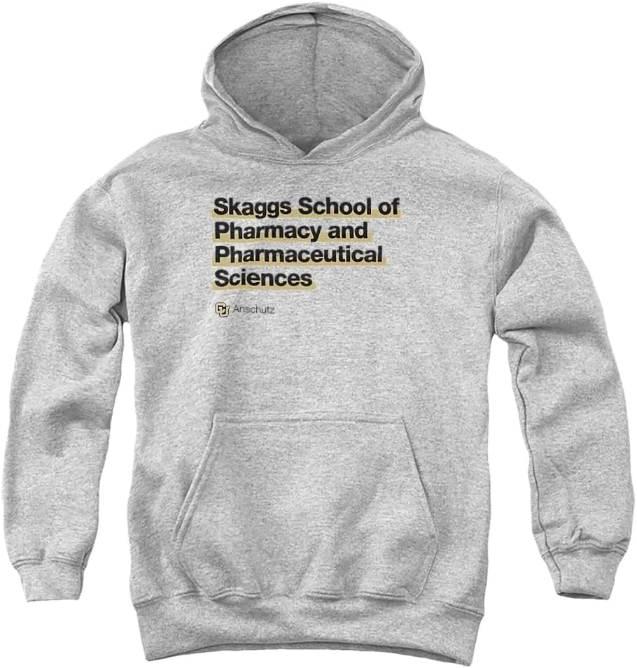 LOGOVISION University of Colorado Anschutz Medical Campus Skaggs School of Pharmacy Youth Kids Boy/Girls Pull-Over Hoodie