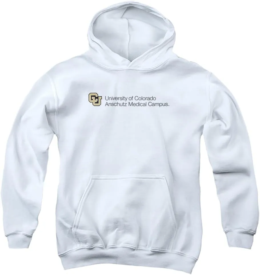 LOGOVISION University of Colorado Anschutz Medical Campus Stacked Youth Kids Boy/Girls Pull-Over Hoodie