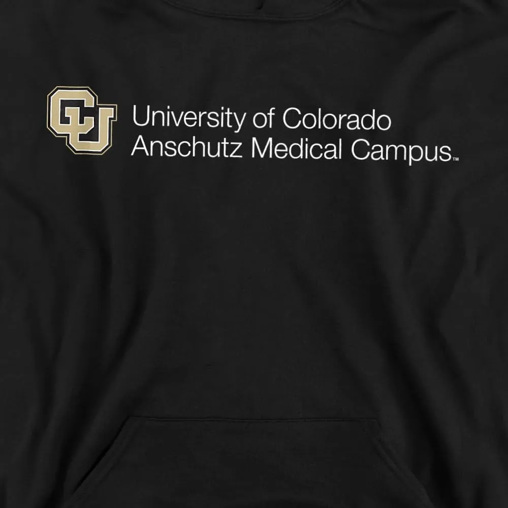 LOGOVISION University of Colorado Anschutz Medical Campus Stacked Youth Kids Boy/Girls Pull-Over Hoodie