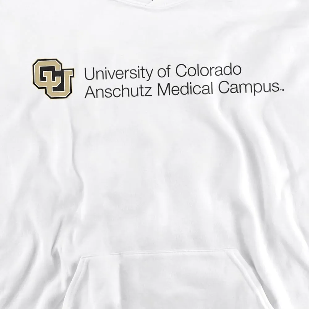 LOGOVISION University of Colorado Anschutz Medical Campus Stacked Youth Kids Boy/Girls Pull-Over Hoodie