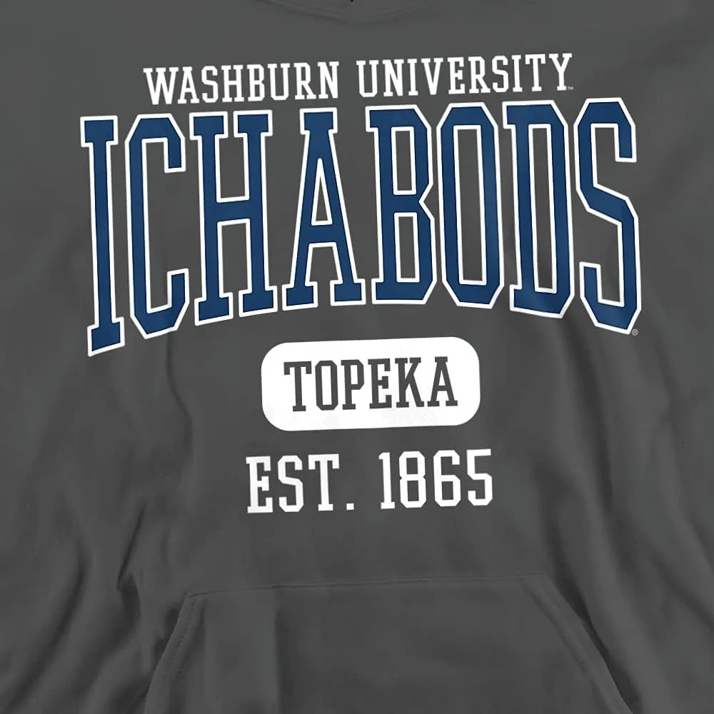 LOGOVISION Washburn University Official Circle Logo Youth Kids Boy/Girls Pull-Over Hoodie Sweatshirt