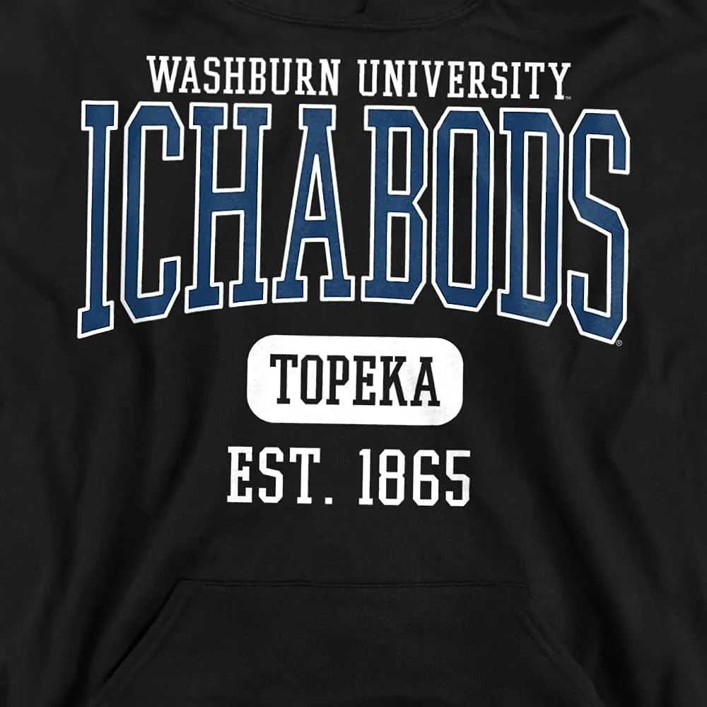 LOGOVISION Washburn University Official Circle Logo Youth Kids Boy/Girls Pull-Over Hoodie Sweatshirt