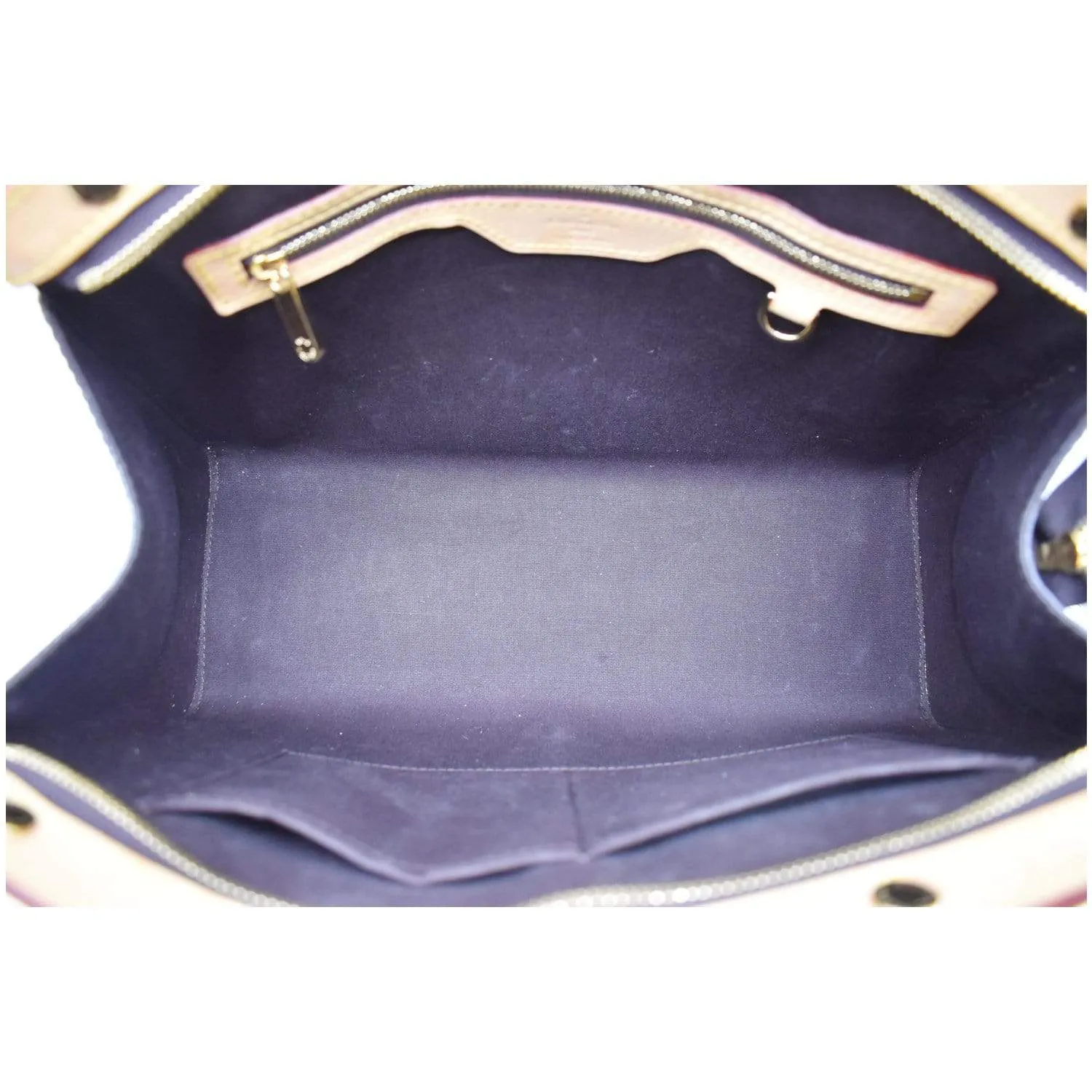 LOUIS VUITTON Brea MM Monogram Vernis Satchel Bag Amarante