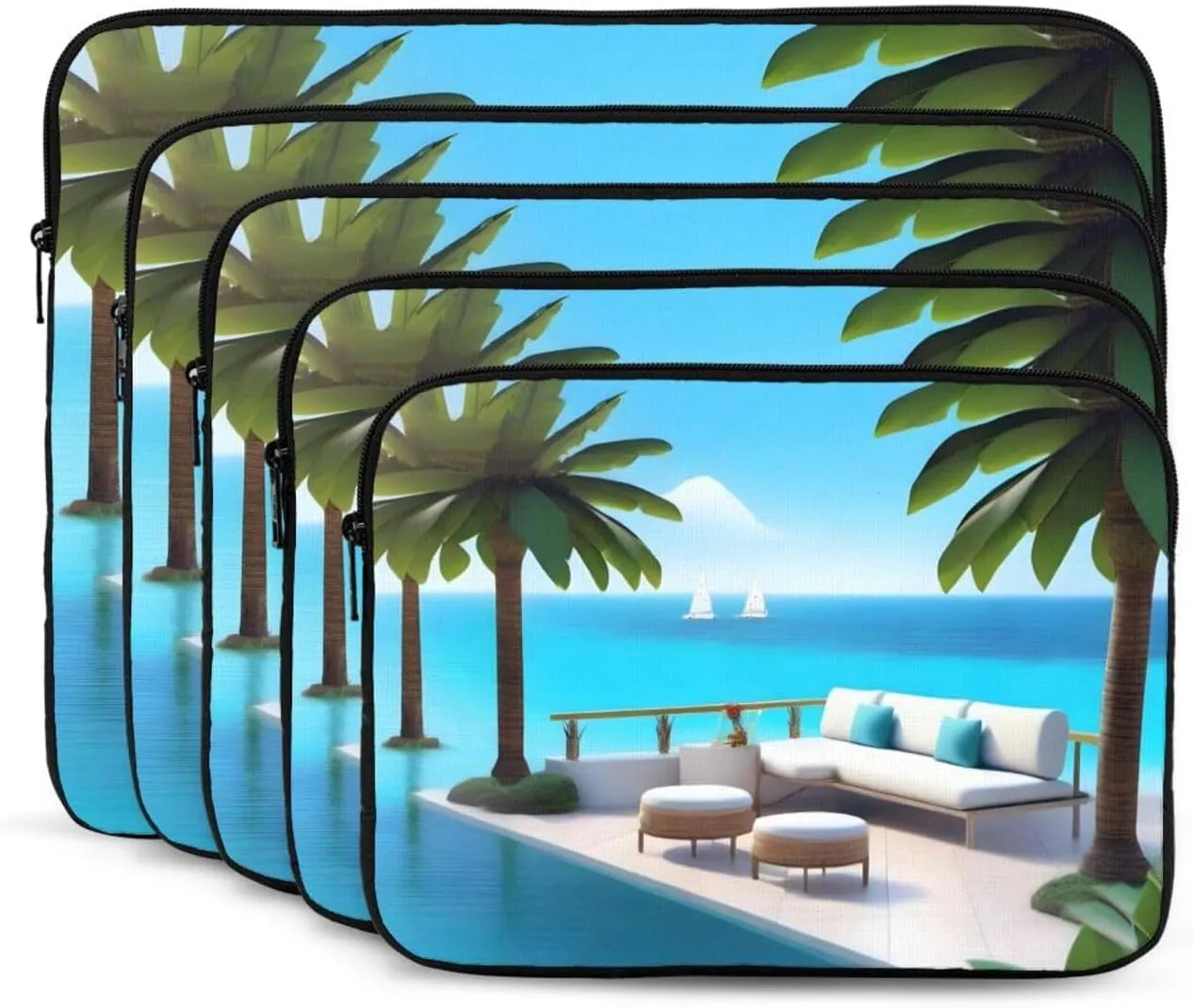 Love Island on The S Pattern Shockproof Portable Laptop 13 inch Sleeve Bag for Men and Women - Ideal for Business Travel, School, and Daily Use