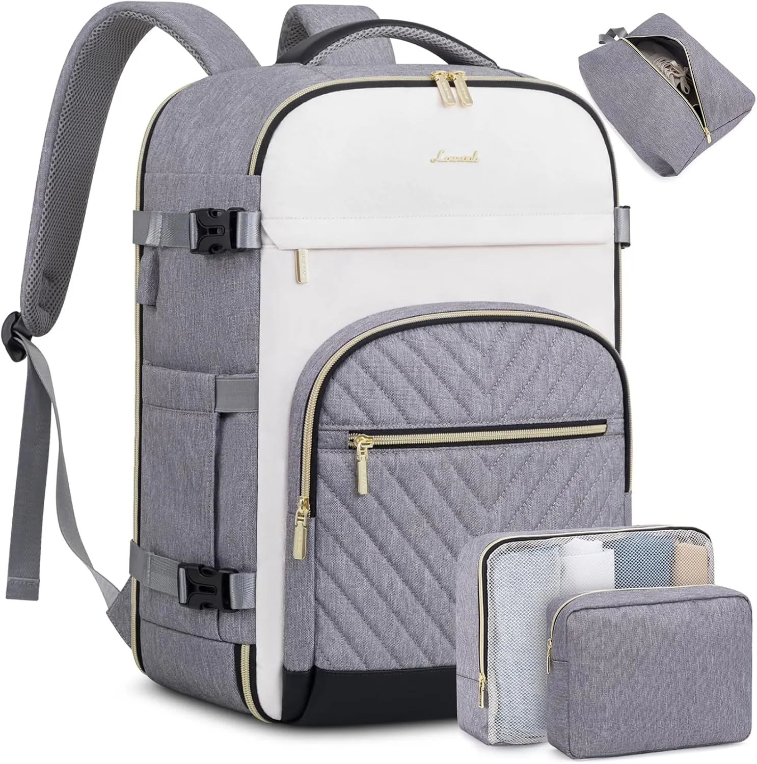 LOVEVOOK Travel Backpack for Women,40L Carry On Backpack for Airplanes,17.3 Inch Laptop Personal Item Travel Bag