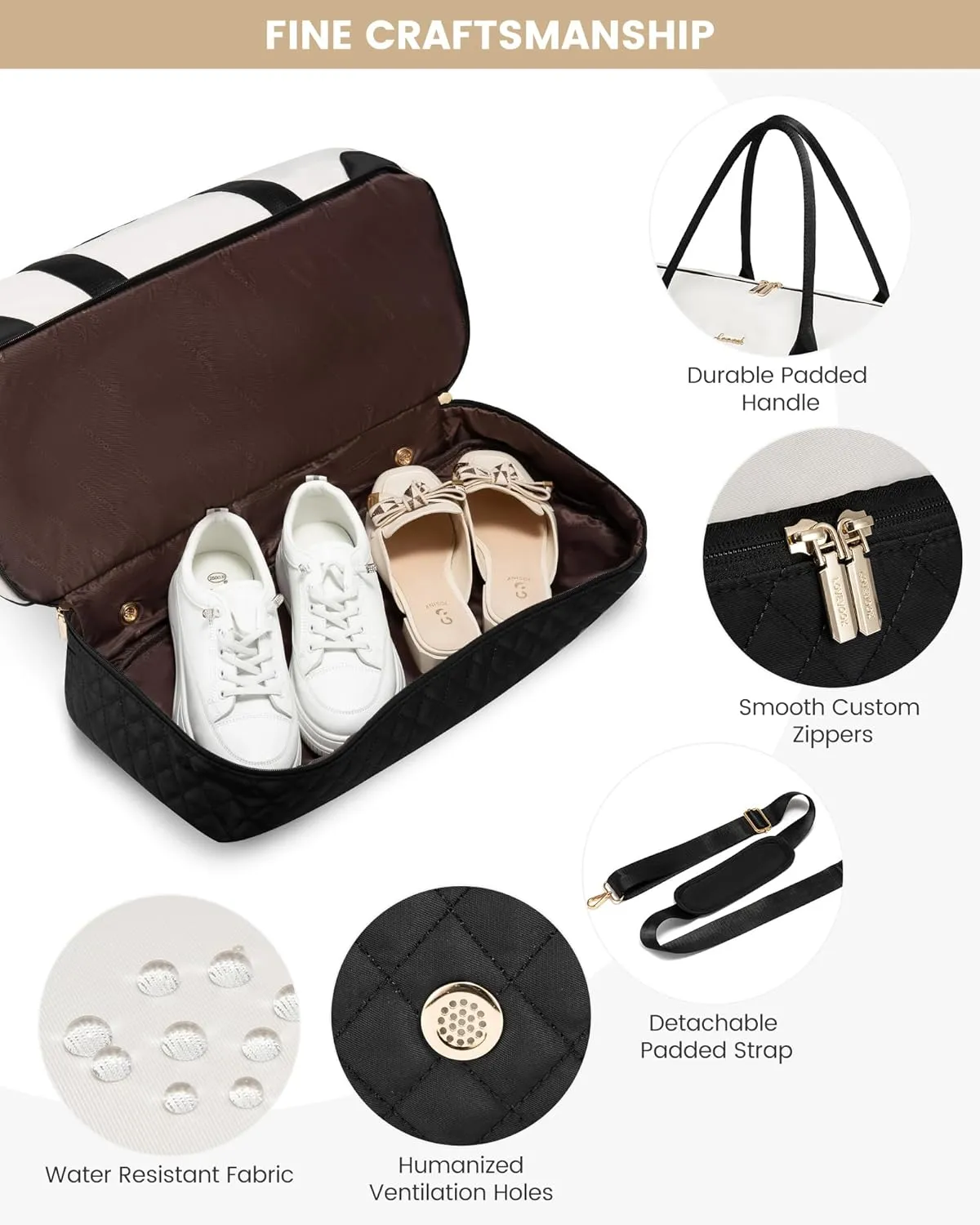 LOVEVOOK Travel Bag - Large Weekender Duffle with Shoe Compartment, Carry On Overnight Gym Yoga Duffel, Hospital Labor Delivery Bag Set
