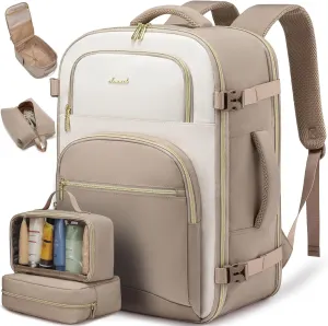 LOVEVOOK Travel Essentials Carry on Backpack 40L Travels Backpack for Women,Waterproof TSA Personal Item Travels Bag Airline Flight Approved,Large Carry on Luggage Laptop Backpack with Packing Cubes