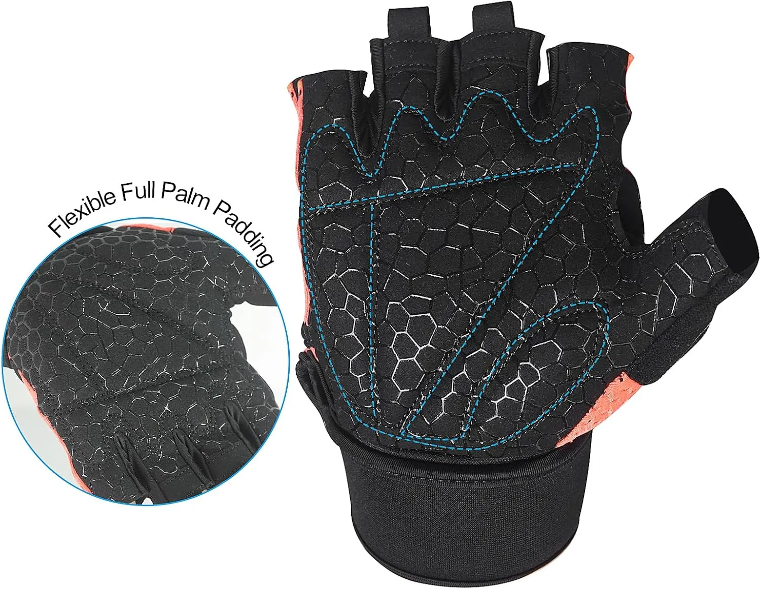 Luwint Ventilated Workout Gloves, Flexible Full Palm Wrist Support for Men and Women Exercise, Weight Lifting, Gym, Cycling