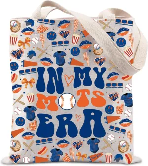 Lywjyb Birdgot New York Baseball Themed Gift New York Baseball Game Day NY Fans Merch Tote Bag for Baseball Lover