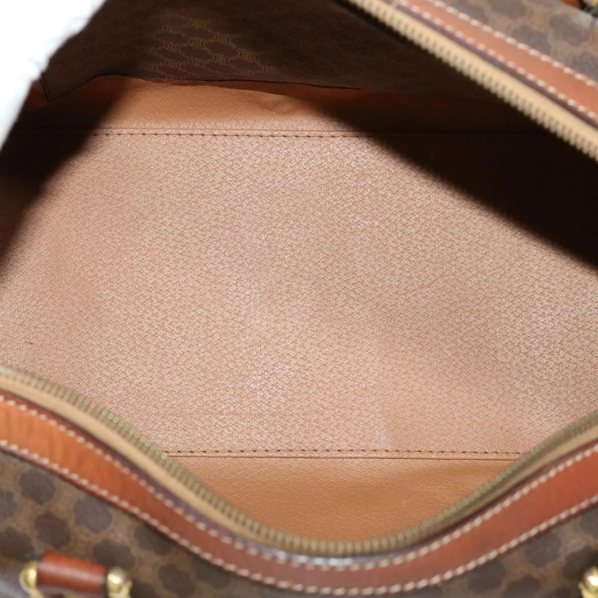 Macadam PVC Celine Canvas yk11406 Quality VIP-only deal Auth Boston Brown Top Bag Remote-controlled