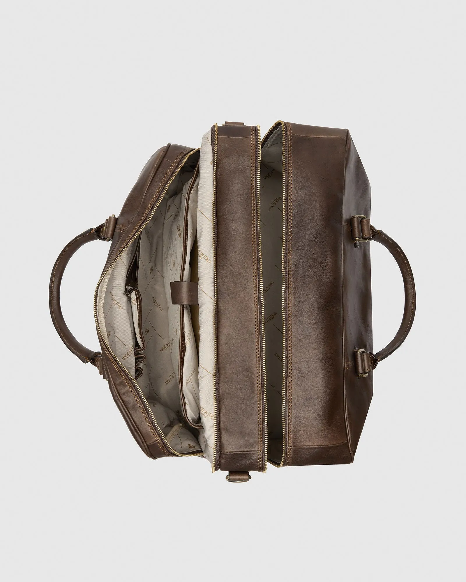 Magellan Matt Chocolate - Leather Duffle Bag