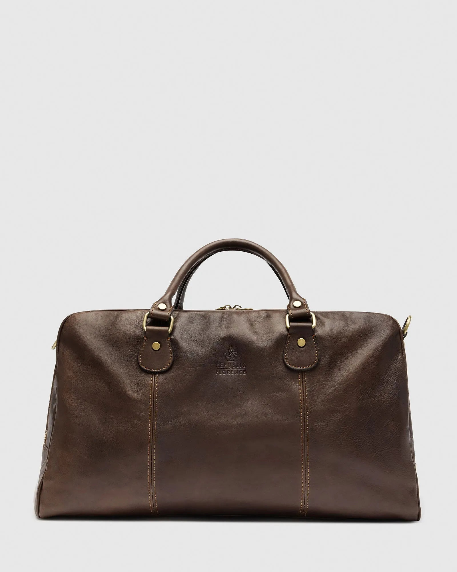 Magellan Matt Chocolate - Leather Duffle Bag