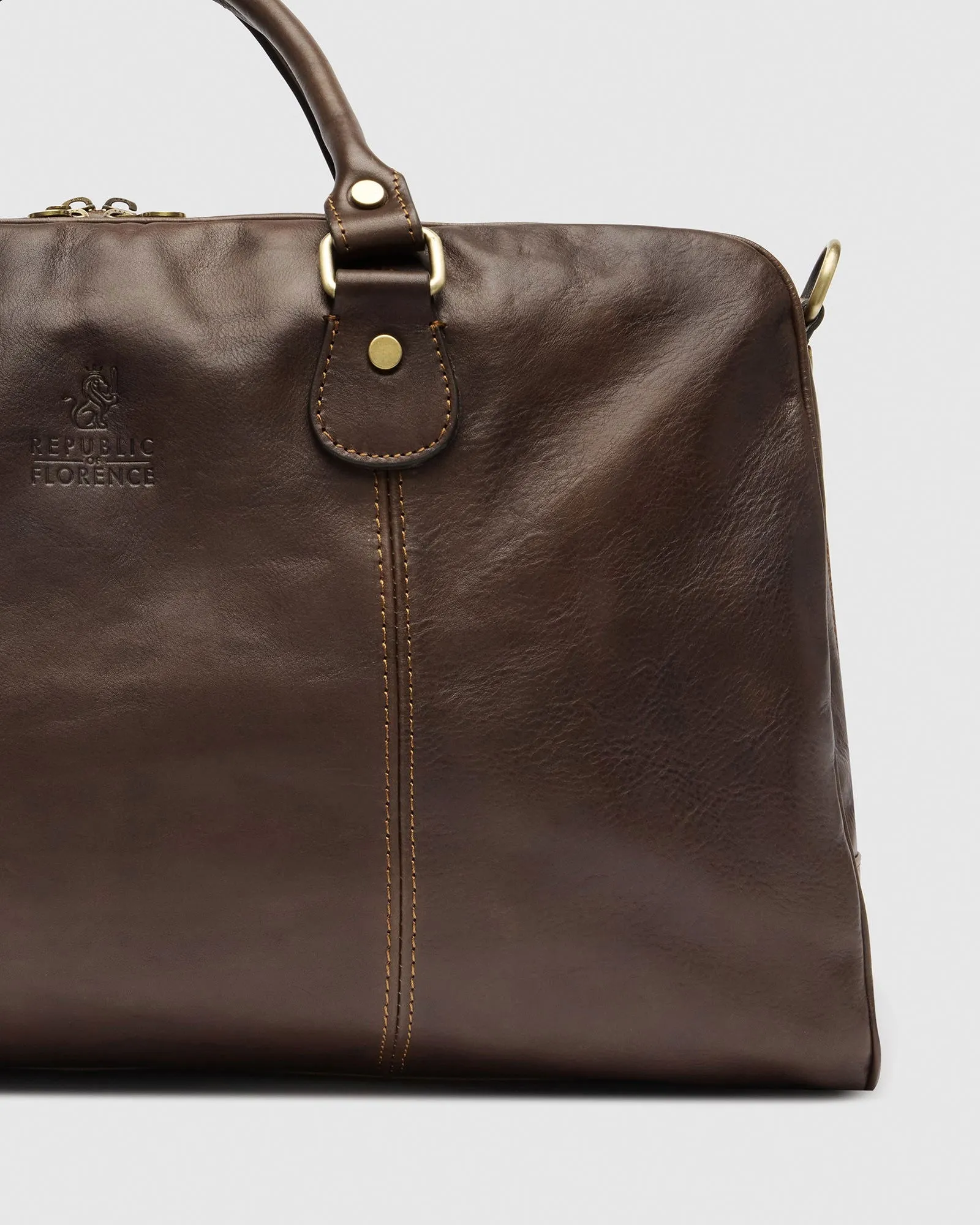 Magellan Matt Chocolate - Leather Duffle Bag