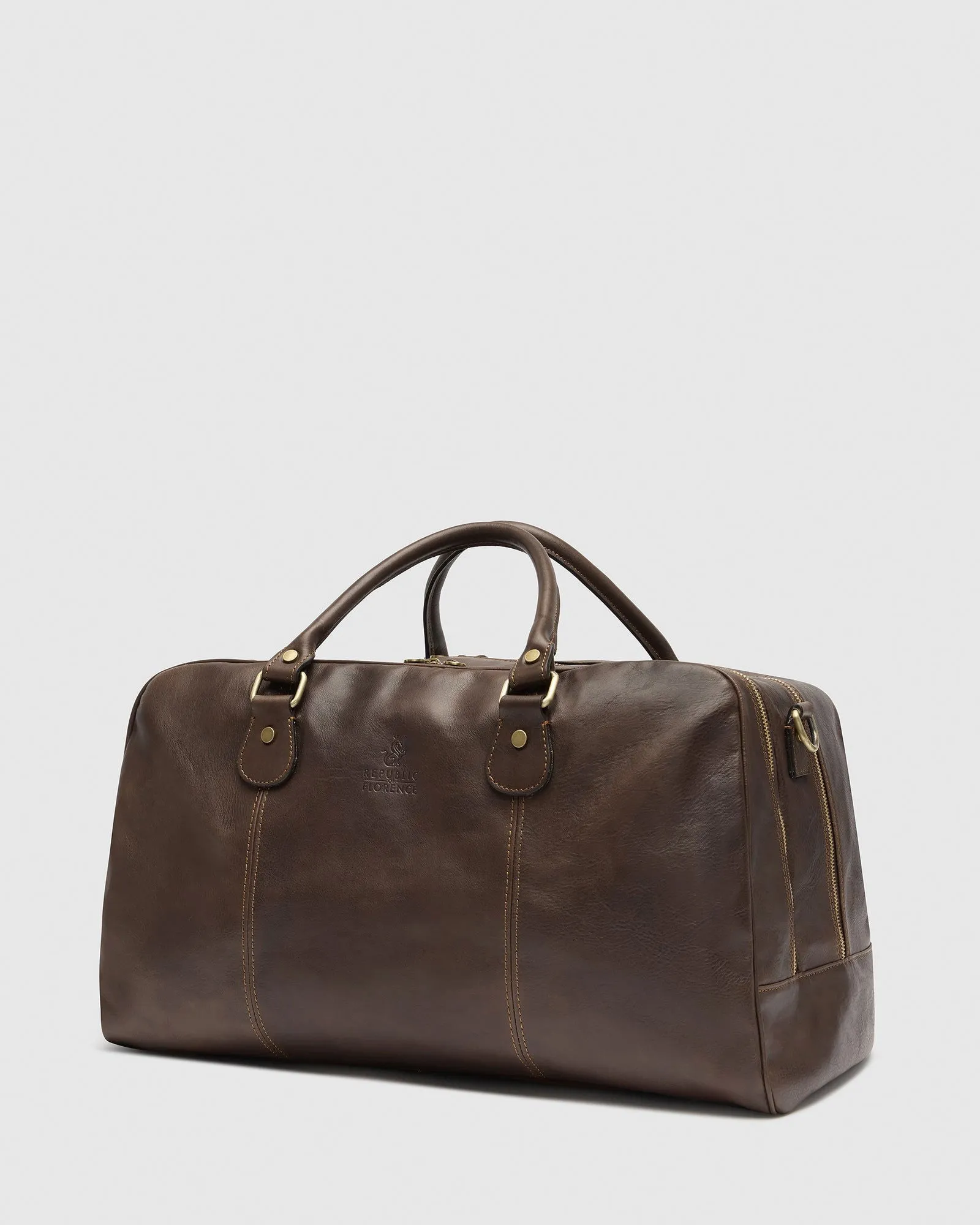 Magellan Matt Chocolate - Leather Duffle Bag