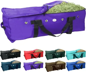 Majestic Ally 1200 D Nylon Fabric Large 44” x 20” x 16” and Extra Large 52" x 27" x21" Heavy-Duty Hay Bale Storage Bag (Purple, Large)