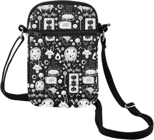 MEIKIUP Thriller Fantasy Cartoon Tote Bag Horror Cartoon Movie Shoulder Bag Ghost Mother Bag Thriller Film Gift