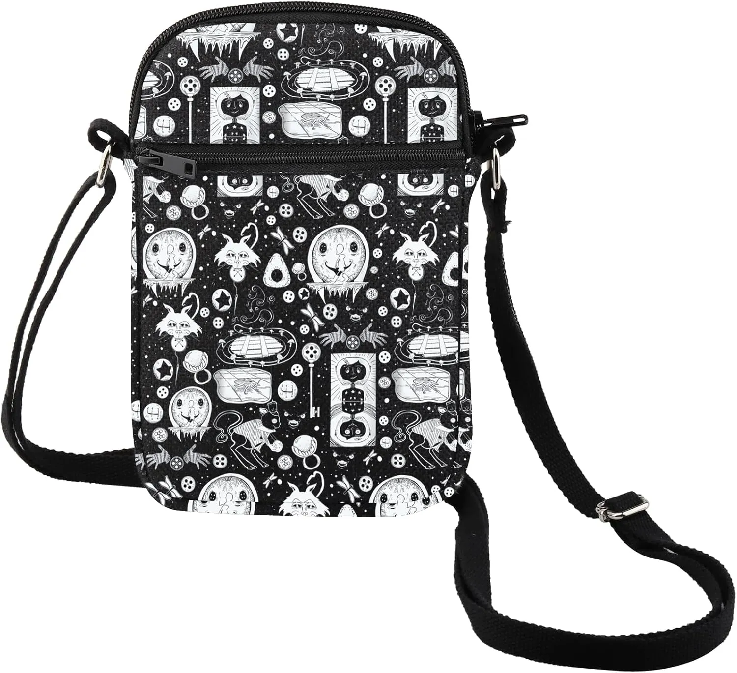 MEIKIUP Thriller Fantasy Cartoon Tote Bag Horror Cartoon Movie Shoulder Bag Ghost Mother Bag Thriller Film Gift