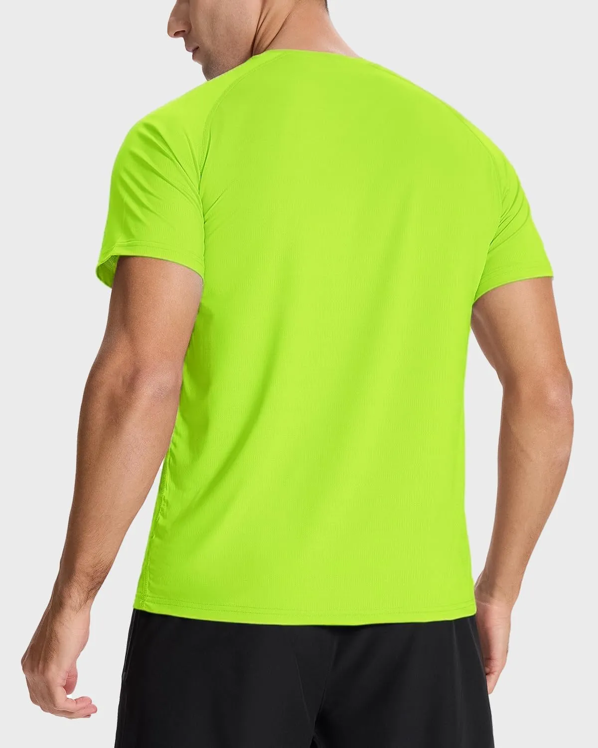 Men's Sun Protection Shirts Lightweight Athletic Quick Dry Rash Guard Cooling Tee with Silver Ion Tech