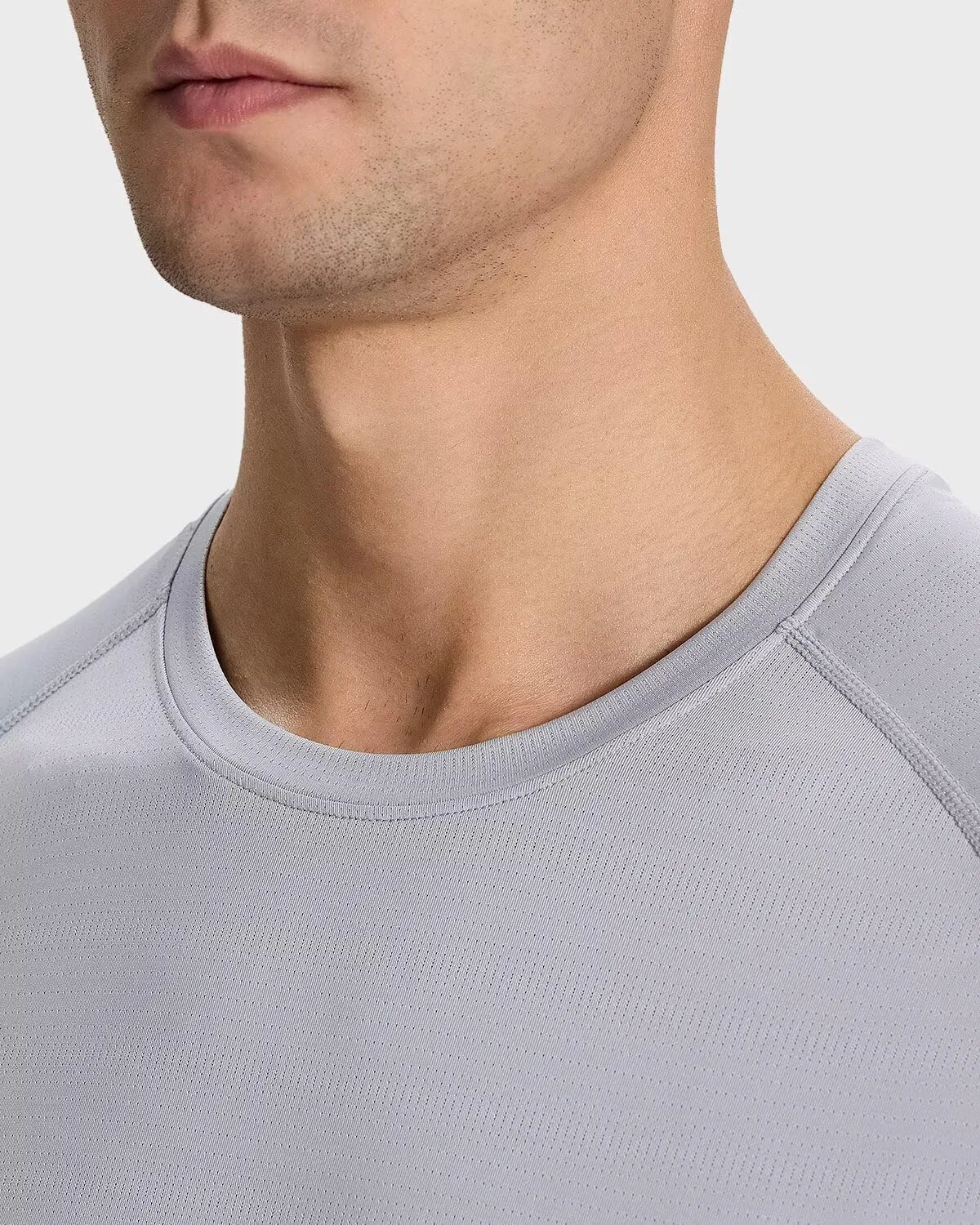 Men's Sun Protection Shirts Lightweight Athletic Quick Dry Rash Guard Cooling Tee with Silver Ion Tech