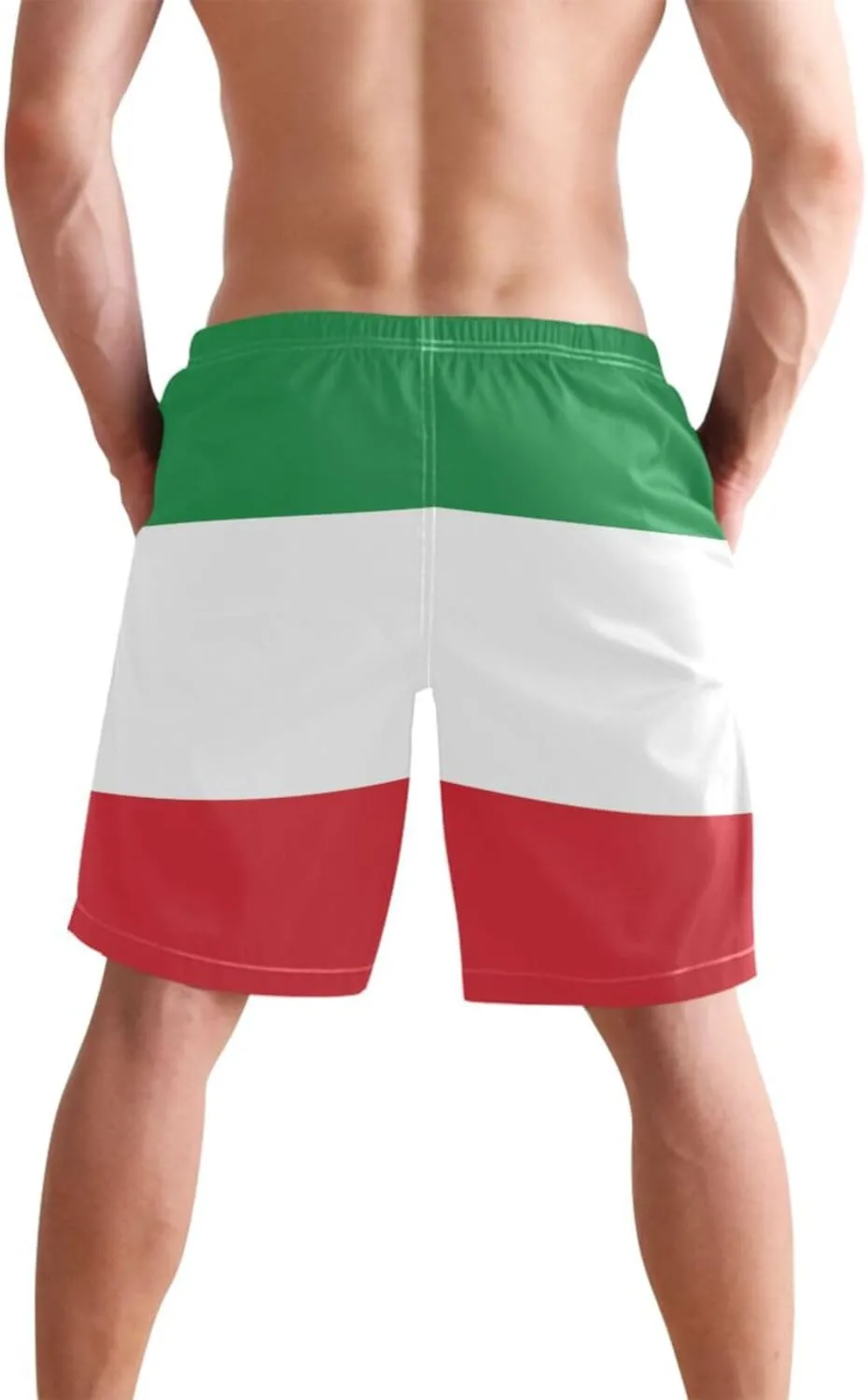Men's Swim Trunk,Fashion Quick-Dry Beach Board Shorts with Mesh Lining Pockets