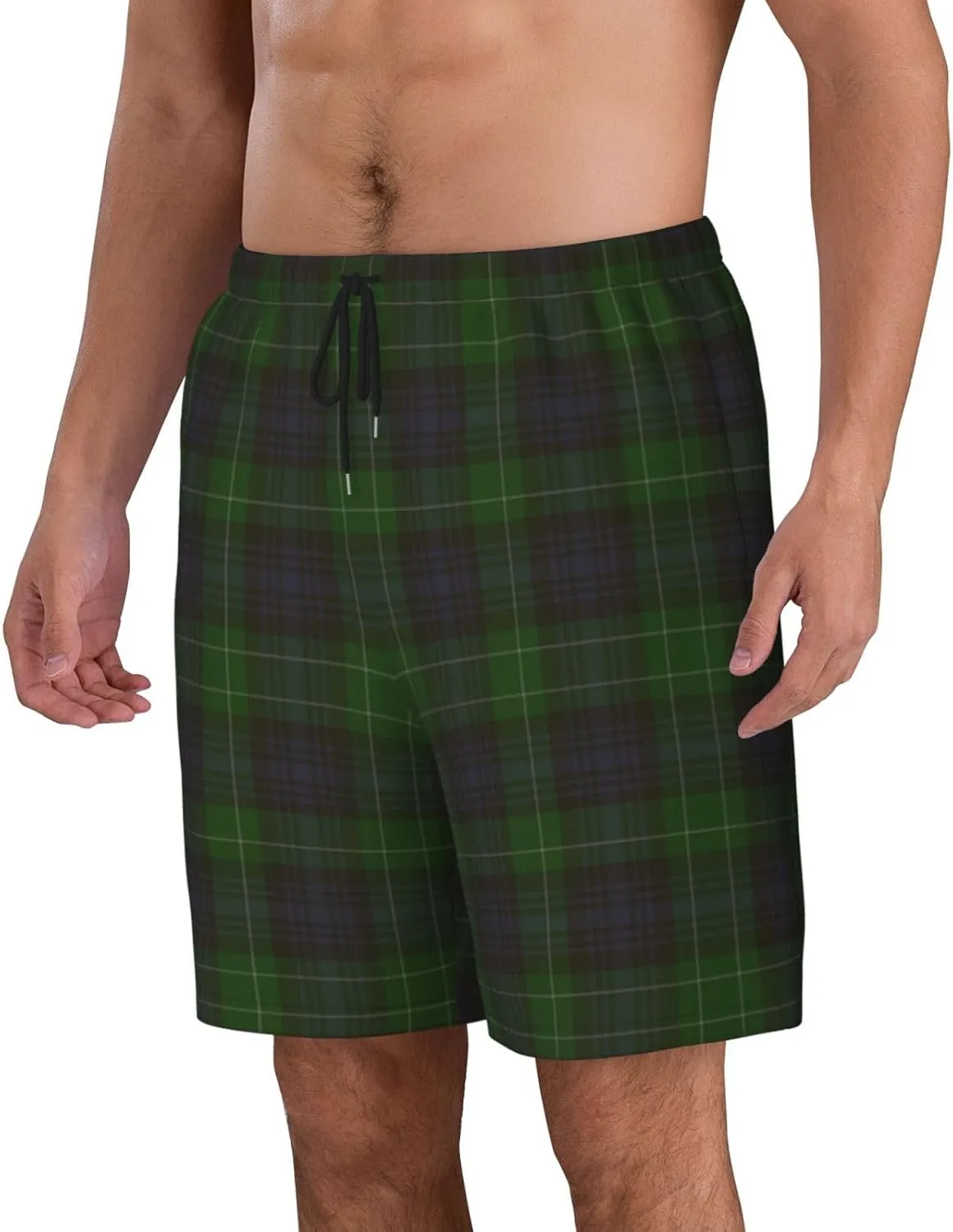 Men's Swim Trunks, Quick Dry Beach Shorts Summer Cool Beach Shorts with Mesh Lining