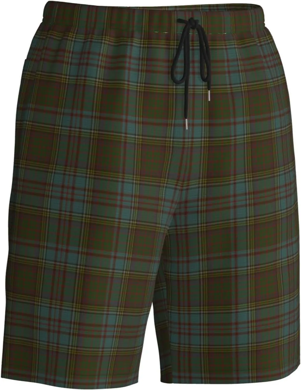 Men's Swim Trunks, Quick Dry Beach Shorts Summer Cool Beach Shorts with Mesh Lining