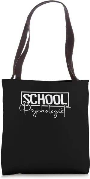 Mental Health Chalk Typography School Psychologist Tote Bag
