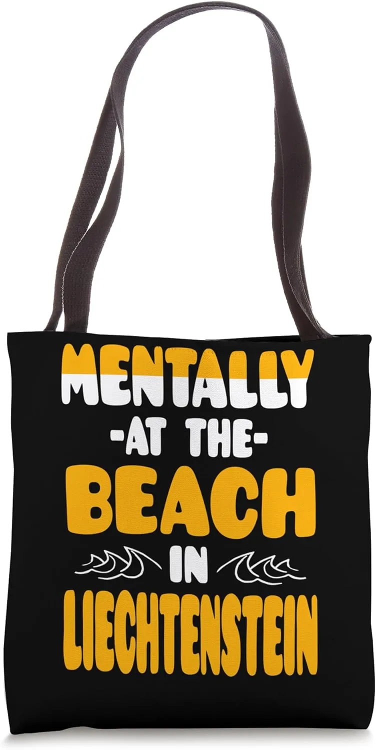 Mentally At The Beach In Liechtenstein Tote Bag