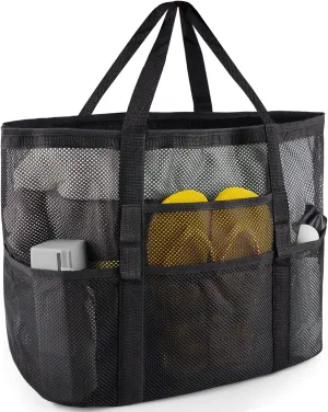 Mesh Beach Bag - Large Tote Bag for Family, Toys & Vacation Essentials