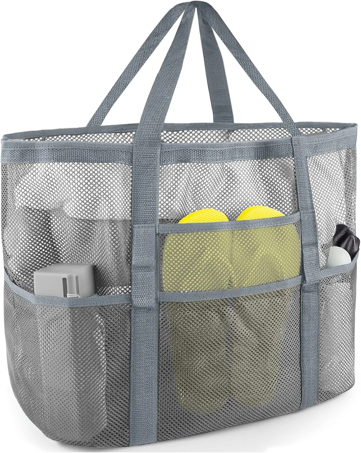 Mesh Beach Bag - Large Tote Bag for Family, Toys & Vacation Essentials