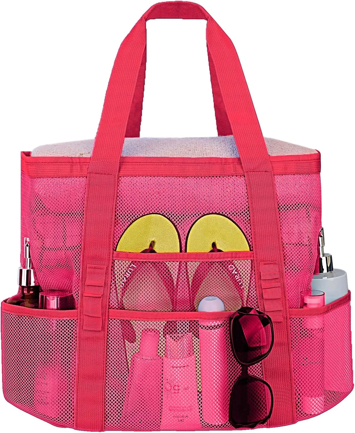 Mesh Beach Bags for Women - Plus Waterproof Sandproof Tote Bag
