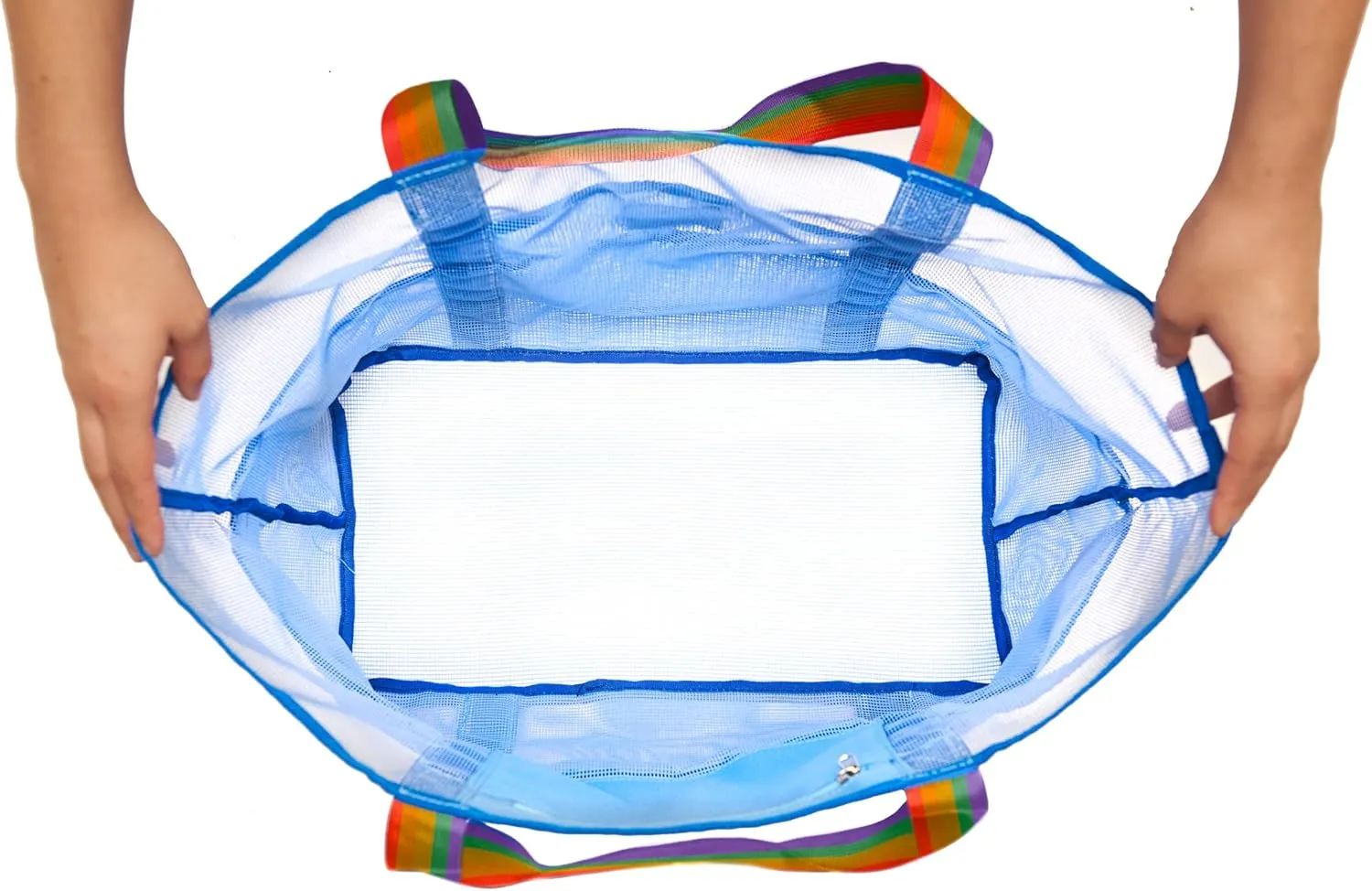 Mesh Sand Free Bag - Strong Lightweight Bag For Beach & Vacation Essentials. Tons of Storage!