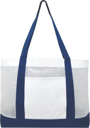 Mesh Work Tote/Beach Tote Bag/Swimming Tote Bag (Navy)