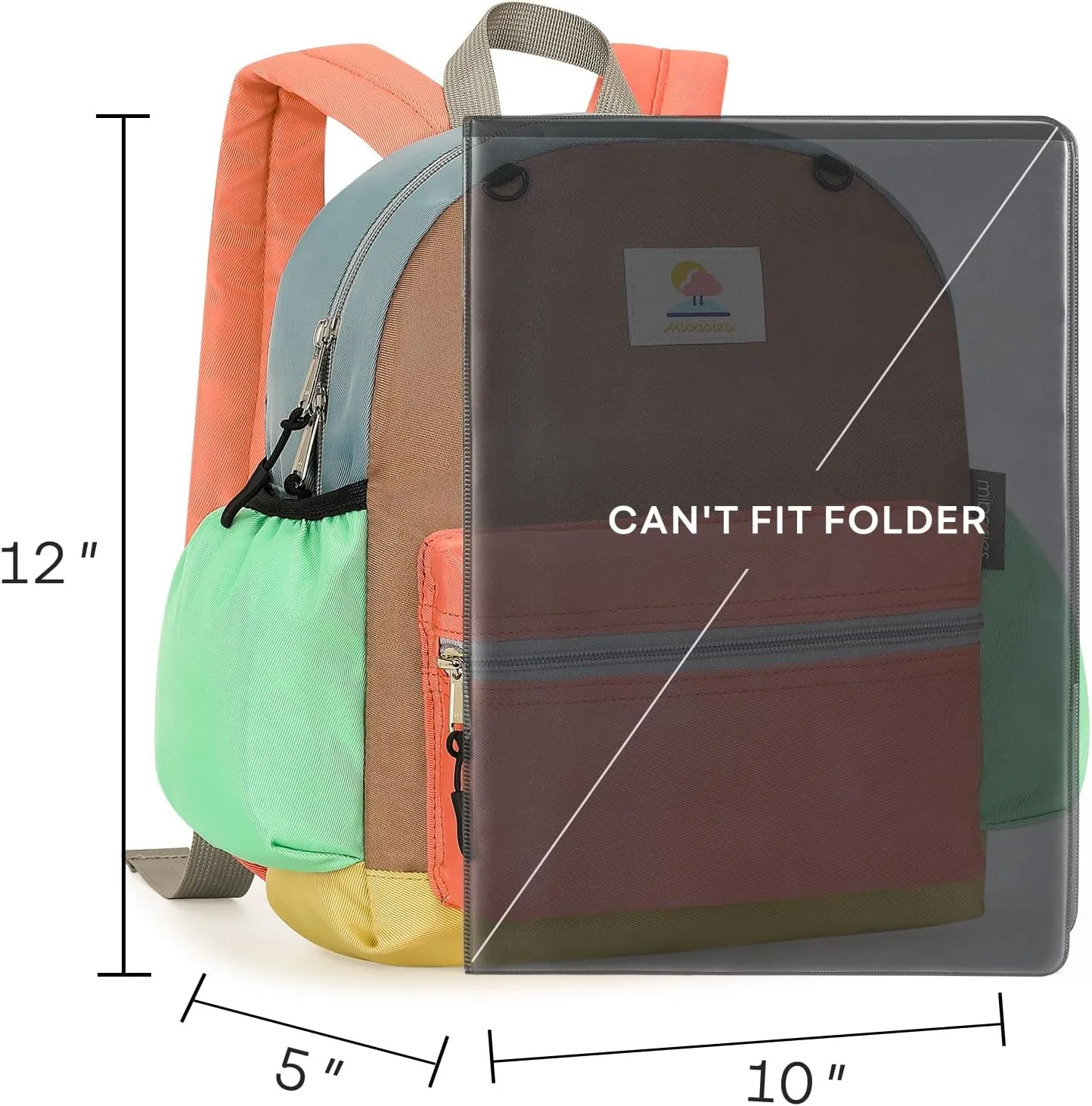 mibasies Toddler Backpack for Girls 2-4: Preschool Backpack for Girls - Kids Toddler Bookbag