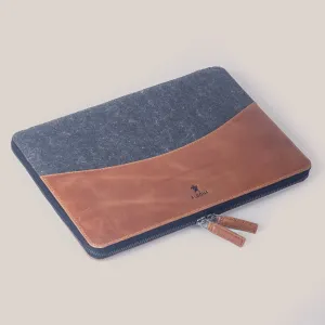Microsoft Surface Laptop Studio Zippered Laptop Case - Felt and Tan Crunch
