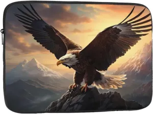 Mighty Eagles Pattern Portable Laptop Sleeve Case 13 inch for Shockproof Protection and Travel Convenience