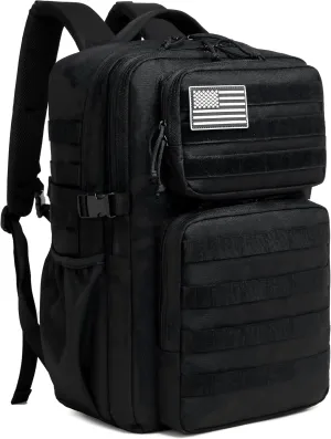 Military Tactical Backpack for Men Waterproof Daypack 3 Day Assault Pack Molle Bag with Water Bottle Holder