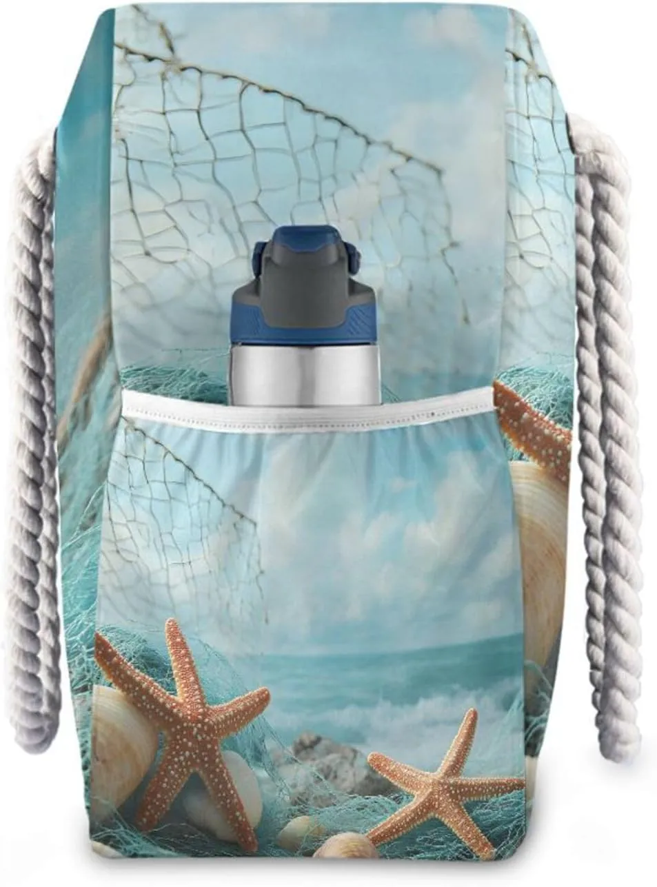 MNSRUU Large Beach Bag for Women, Summer Ocean Tote Travel Gym Swim Bag